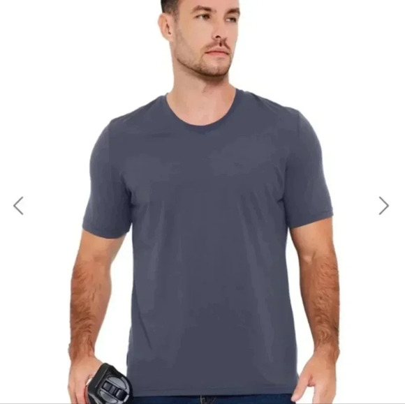 All Citizens Other - All Citizens Re:Luxe Essential Crew Neck in Dark Slate Heather, Size Large
